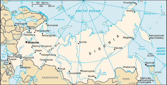 The Russian offshore areas