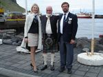 Elena and Alexandr with Hamish Holms, Scotsman EFSA General Secretay