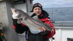 That's better - nice 3,5 kg haddock for Dmitry Baturin!