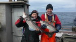 Couple of nice haddocks for Dmitry (left) and boat skiper Jonny